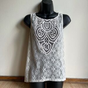 Eyeshadow Doily Lace Tank Top